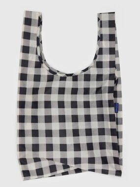 NWT Standard Baggu - Black & White Big Check